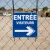 Panneau entrée visiteurs droite – Panneau directionnel
