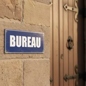 Plaque de porte Bureau à visser ou à coller
