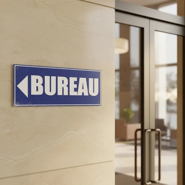 Panneau Bureau Direction gauche – Panneau bureau