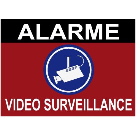 Panneau alarme vidéo surveillance