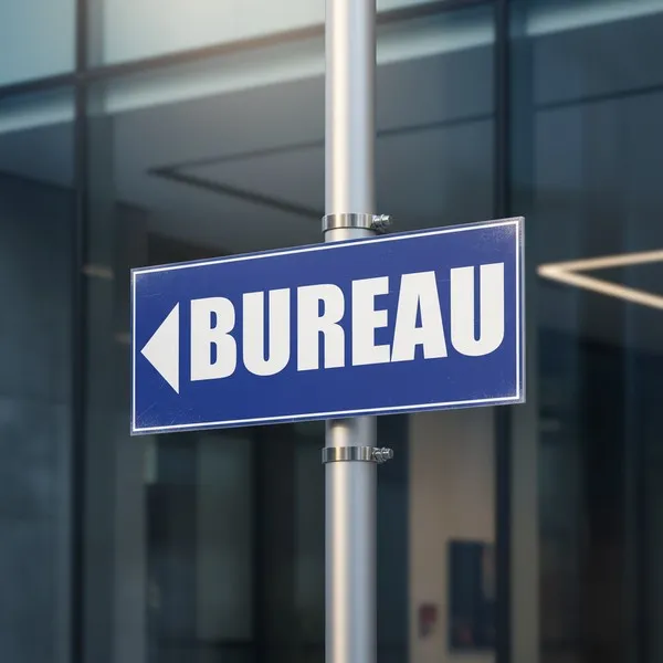 Panneau Bureau Direction gauche – Panneau bureau