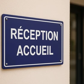 Panneau Réception accueil – Signalétique Bureau