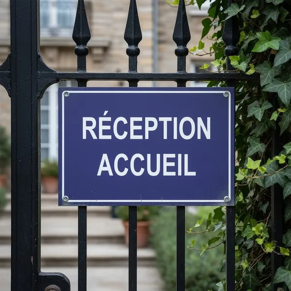 Panneau Réception accueil – Signalétique Bureau