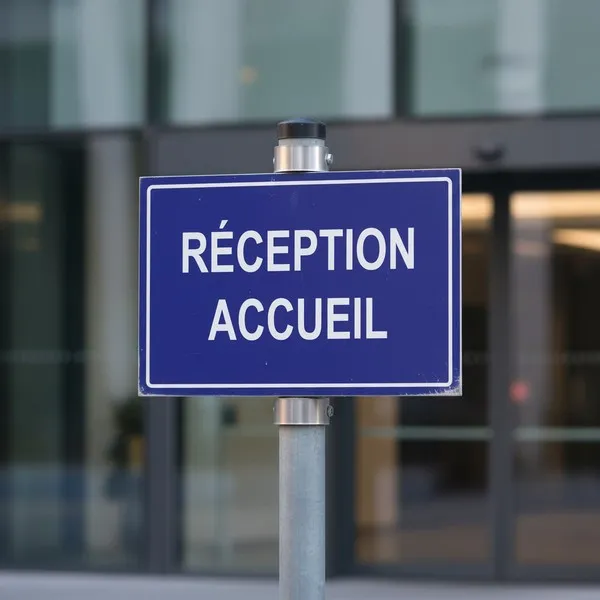 Panneau Réception accueil – Signalétique Bureau