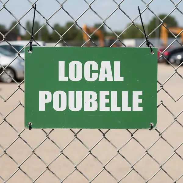 Panneau Local poubelle – Panneau local technique