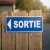Panneau sortie de secours flèche gauche – sécurité incendie