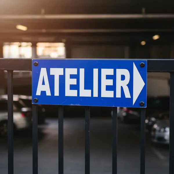 Panneau Atelier direction droite – Panneau bureau