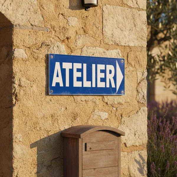 Panneau Atelier direction droite – Panneau bureau