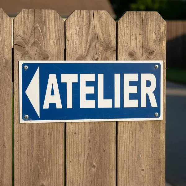 Panneau Atelier Direction Gauche – Panneau bureau