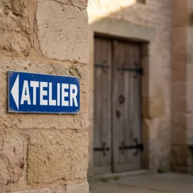 Panneau Atelier Direction Gauche – Panneau bureau