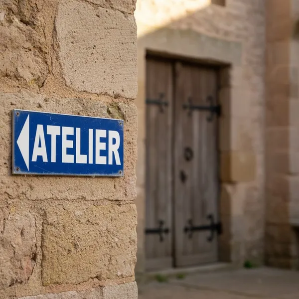 Panneau Atelier Direction Gauche – Panneau bureau