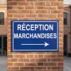 Réception Marchandises | Panneau Flèche Droite Entreprise