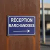 Réception Marchandises | Panneau Flèche Droite Entreprise