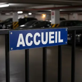 Panneau Signalétique Accueil pour Entrée d’Entreprise