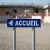 Panneau signalétique Accueil flèche gauche – Orientation entrée