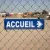Panneau Signalétique Intérieur Accueil Flèche Droite