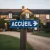 Panneau Signalétique Intérieur Accueil Flèche Droite