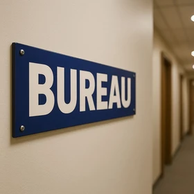 Panneau Bureau intérieur en aluminium pour porte