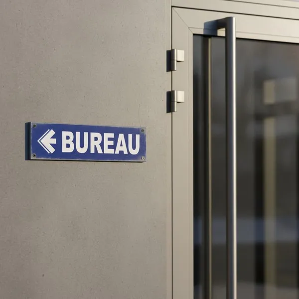 Panneau Bureau à gauche – Signalétique Bureau