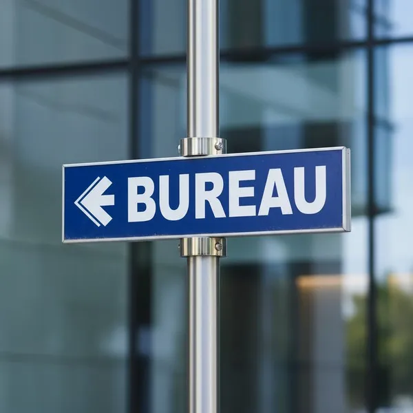 Panneau Bureau à gauche – Signalétique Bureau