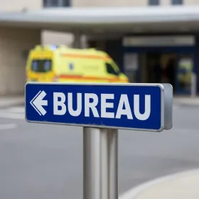 Panneau Bureau à gauche – Signalétique Bureau