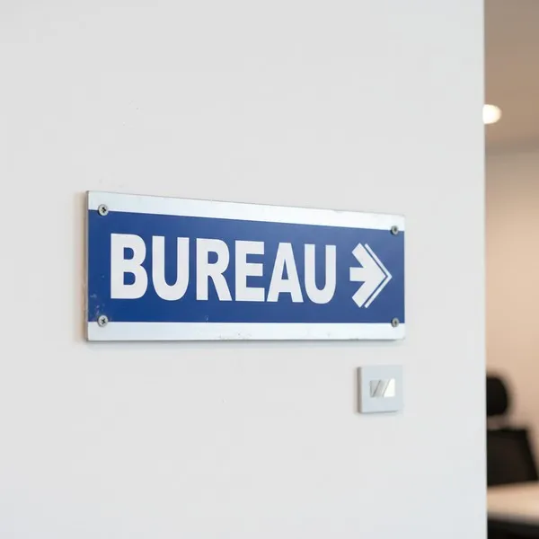 Panneau Bureau à droite – Signalétique Bureau