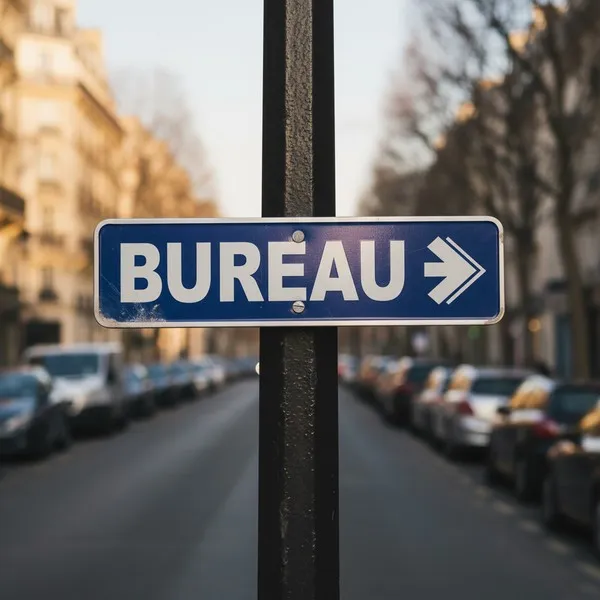 Panneau Bureau à droite – Signalétique Bureau