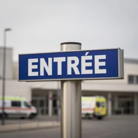 Panneau Entrée signalétique extérieure pour entreprise aluminium
