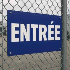 Panneau Entrée signalétique extérieure pour entreprise aluminium
