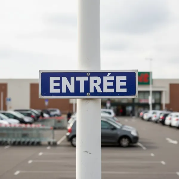 Panneau Entrée signalétique extérieure pour entreprise aluminium