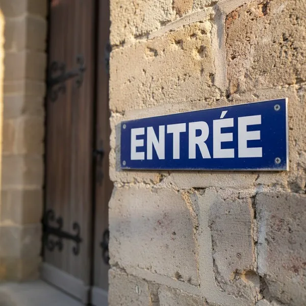 Panneau Entrée signalétique extérieure pour entreprise aluminium
