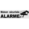 Sticker de dissuasion habitation-Autocollant de dissuasion-Panneaux Signalétiques