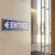 Panneau signalétique Entrée à gauche intérieur extérieur