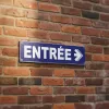 Panneau Entrée à droite – Signalétique Bureau