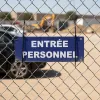 Accès réservé personnel : Panneau Signalétique entreprise sécurité