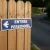 Panneau Entrée Personnel à Gauche | Hôtel, Restaurant, Gîte