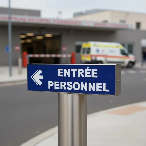 Panneau Entrée Personnel à Gauche | Hôtel, Restaurant, Gîte