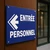 Panneau Entrée Personnel à Gauche | Hôtel, Restaurant, Gîte