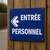 Panneau Entrée Personnel à Gauche | Hôtel, Restaurant, Gîte