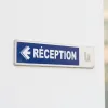 Panneau Réception à gauche – Signalétique Bureau