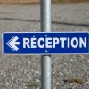 Panneau Réception à gauche – Signalétique Bureau