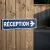 Panneau Réception à droite – Signalétique Bureau