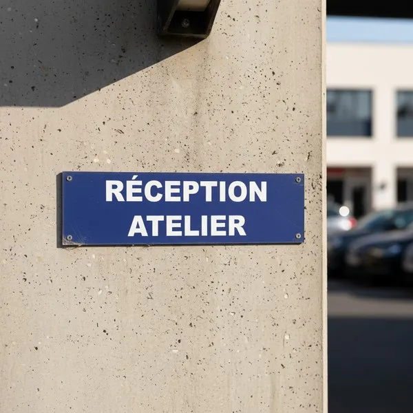 Panneau signalétique Réception Atelier | Accueil Visiteurs/Employés