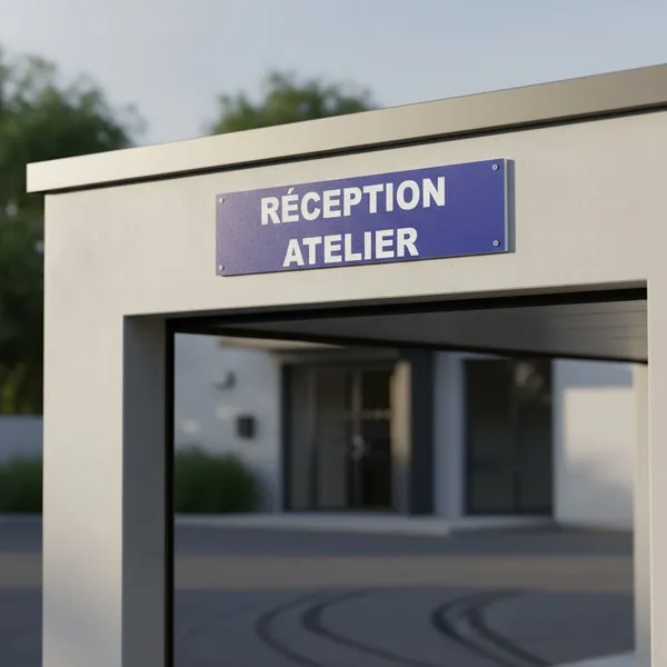 Panneau signalétique Réception Atelier | Accueil Visiteurs/Employés