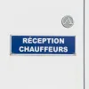 Panneau signalétique Réception chauffeurs aluminium - Entreprise