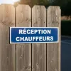 Panneau signalétique Réception chauffeurs aluminium - Entreprise