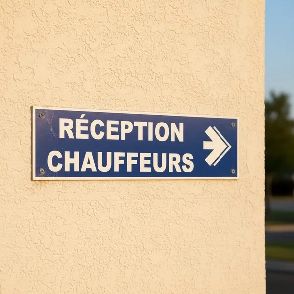 Panneau Réception Chauffeurs | Hôtels, Restaurants, Gîtes