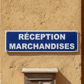 Panneau signalétique Réception marchandises – Zone de livraison
