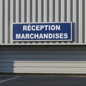 Panneau signalétique Réception marchandises – Zone de livraison