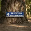 Panneau Réception Marchandises Flèche Gauche | Signalétique Entreprise